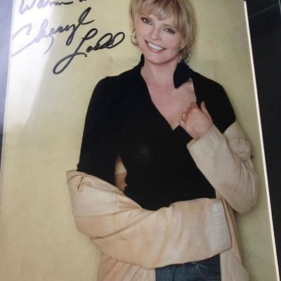 Autographed picture of Cheryl Ladd best known as  Kris Munroe in the ABC television series Charlie's Angels