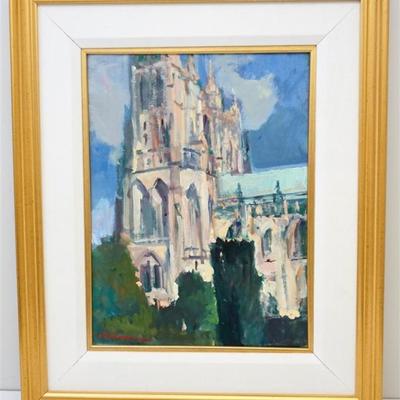 Lot 159 - Oil on Canvas, William Pachner (b1915) The Cathedral Church of Saint Peter and Saint Paul in the City and Diocese of...