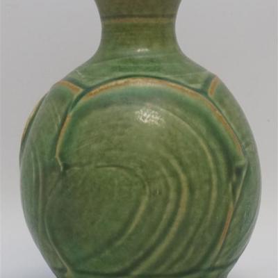 Lot 101 - American Pewabic Pottery Matte Green Vase.