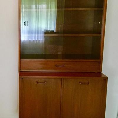 Mid Century Modern wood china cabinets made in America 