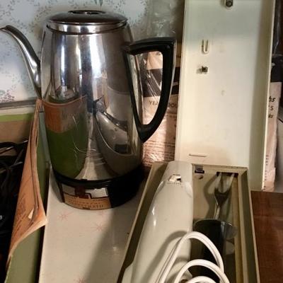 Coffee pot and kitchen items
