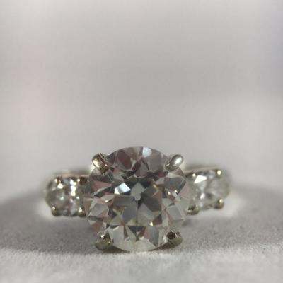 European Brilliant Diamond Ring 2.16 ct VVSi(2) Color D