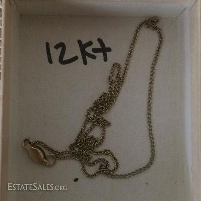 EHT198 Beautiful 12KT Gold Necklace Chain
