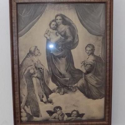 EHT212 Framed Print of Mary and Jesus
