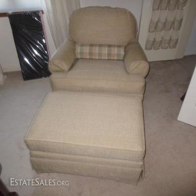 Baker Furniture Chair with ottoman