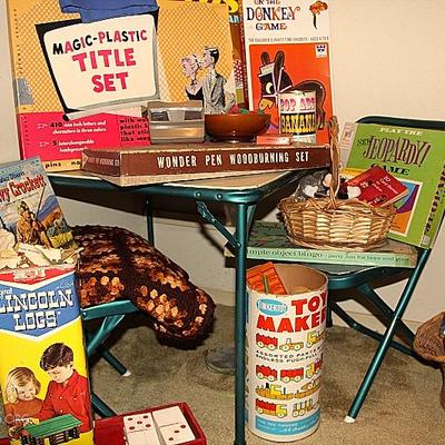 Vintage toys- Fisher Price, Lego, Tinkertoy, board games, dolls
