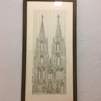 Cathedral made of Music Notes