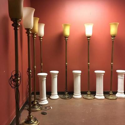 Pedestals and Floor Lamps