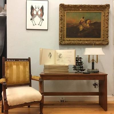 Antiques, Oil Paintings, Prints, Furniture, Lighting