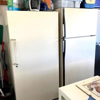 Older refrigerator and freezer