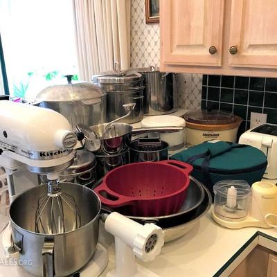 KitchenAid heavy duty stand mixer and more