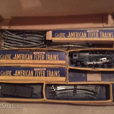 gilbert american flyer tru-model train set