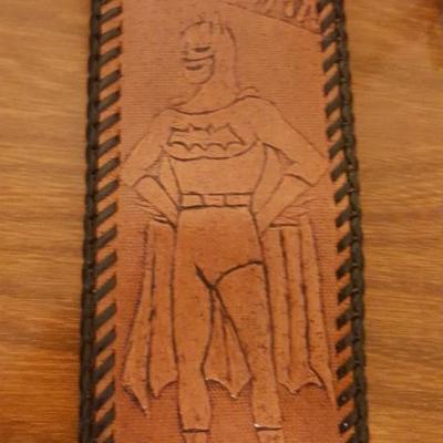 Vintage, Leather Batman Wallet