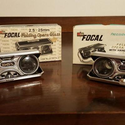 Pair of Focal Opera Glasses with Boxes