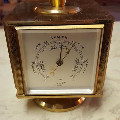 Swiss IMHOF 4 Sided Weather Station Clock, 15 Jewels