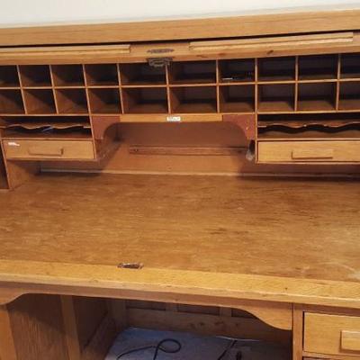 Roll top Desk, with secret compartment