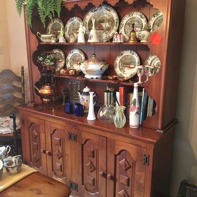 dining hutch with shelves