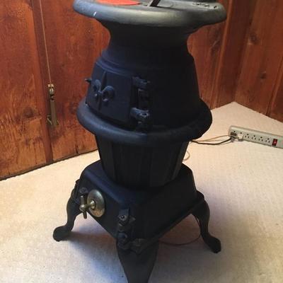 black iron stove lamp 
