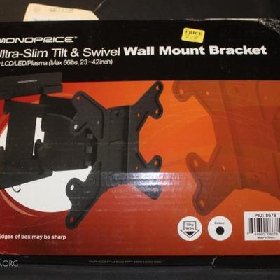 Ultra slim tilt wall mount bracket for tv
