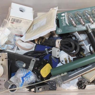 Box lot of electrical components
