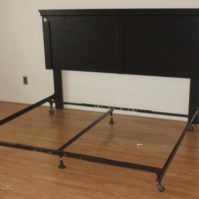 King size headboard and rails