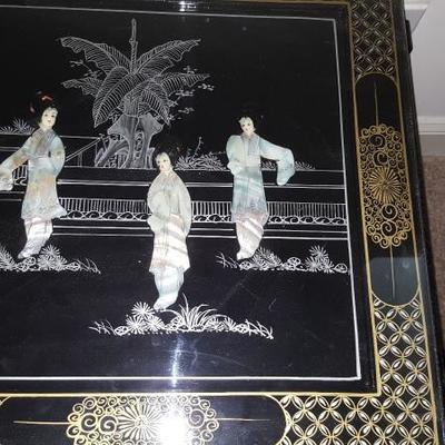 Asian influence end table