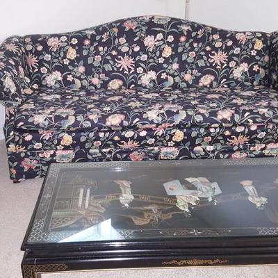 Chippendale sofa and coffee table set