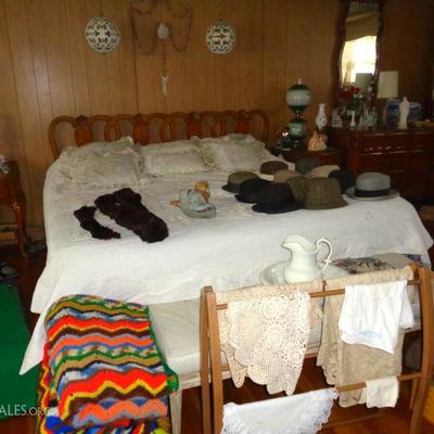 Vintage Ca King bed vintage hats