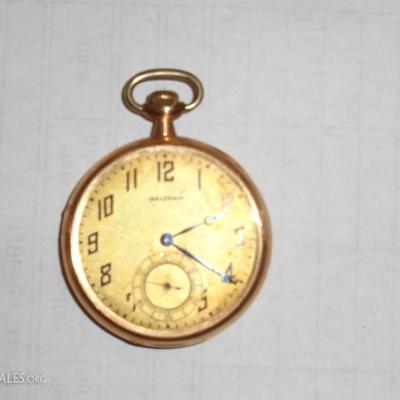 14k gold antique Waltham pocket watch
