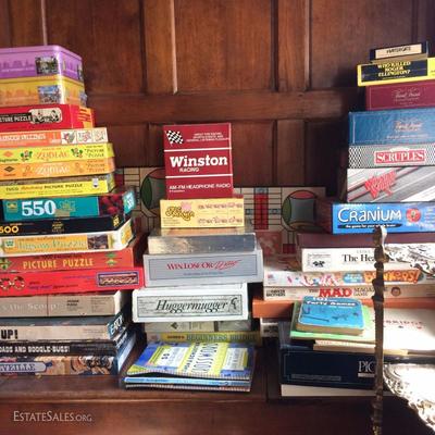 Lots of vintage games & puzzles still up for grabs