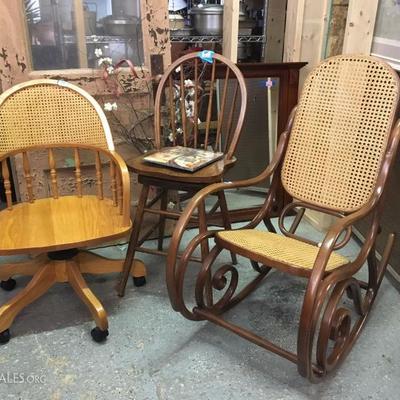 rocking chair and swivel chair 