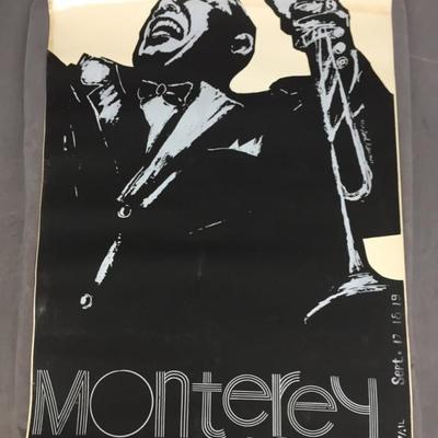 1972 Monterey Jazz screen print advertisement poster, featuring 
