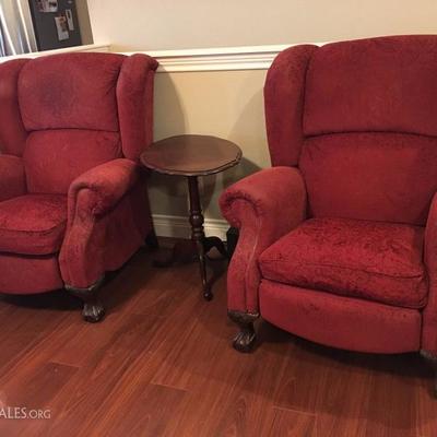 2 lazyboy recliners 