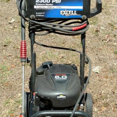 EXCELL 2300psi POWER WASHER, 2.1 gal/min, 48830 cu,, 6hp