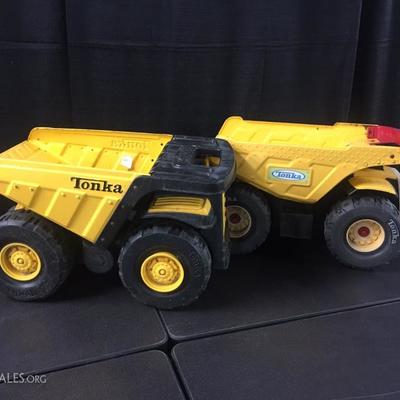 Large metal Tonka trucks