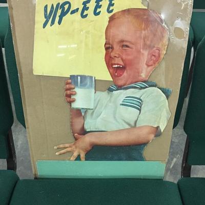 Yip-eee for milk vintage advertisement 