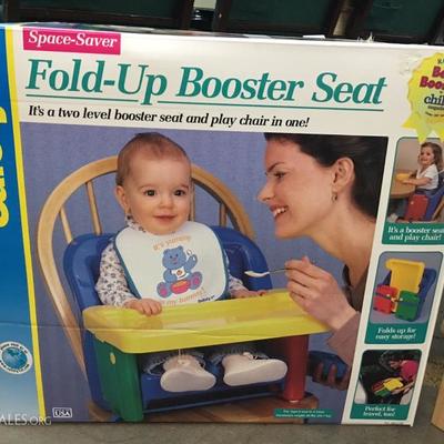 Baby gate and booster seat