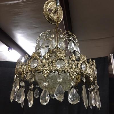 Chandelier with  crack