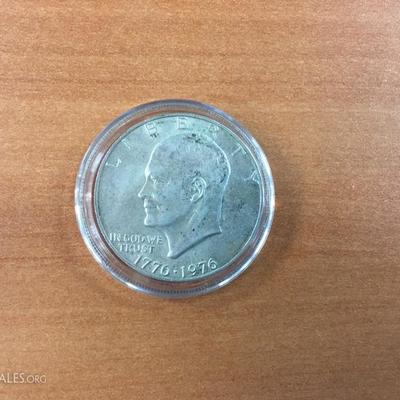 Bicentennial Ike 40% Silver Dollar