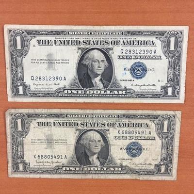 1957A 1957B $1 Silver Certificates