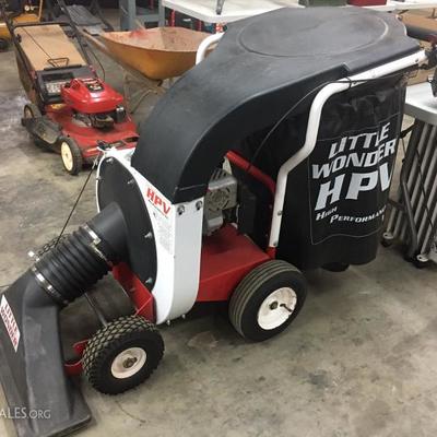 Little Wonder lawn vacuum