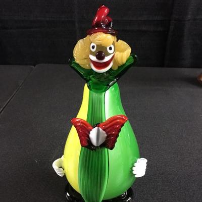 Murano vintage pear squash clown