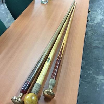 Cue stick walking sticks