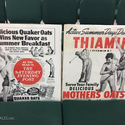 Vintage oat advertisements