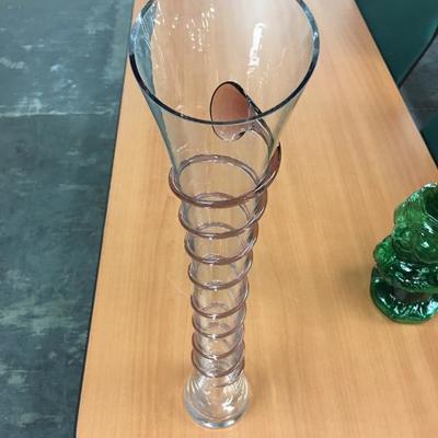 Art deco glass vase