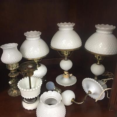 Hobnail lamps