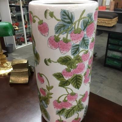 Strawberry floor vase