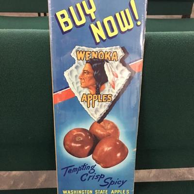 Wenoka apples advertisement