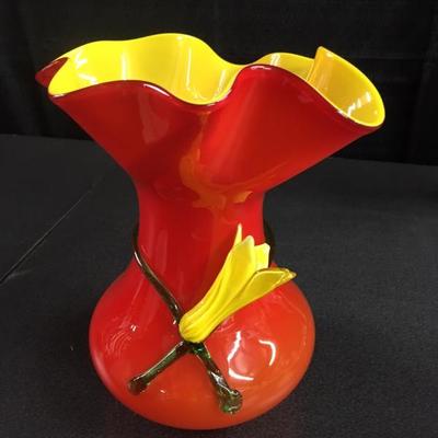 Hand blown vase