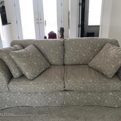 One of two matching sofas 